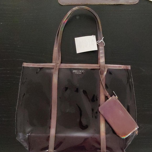 jimmy choo clear bag